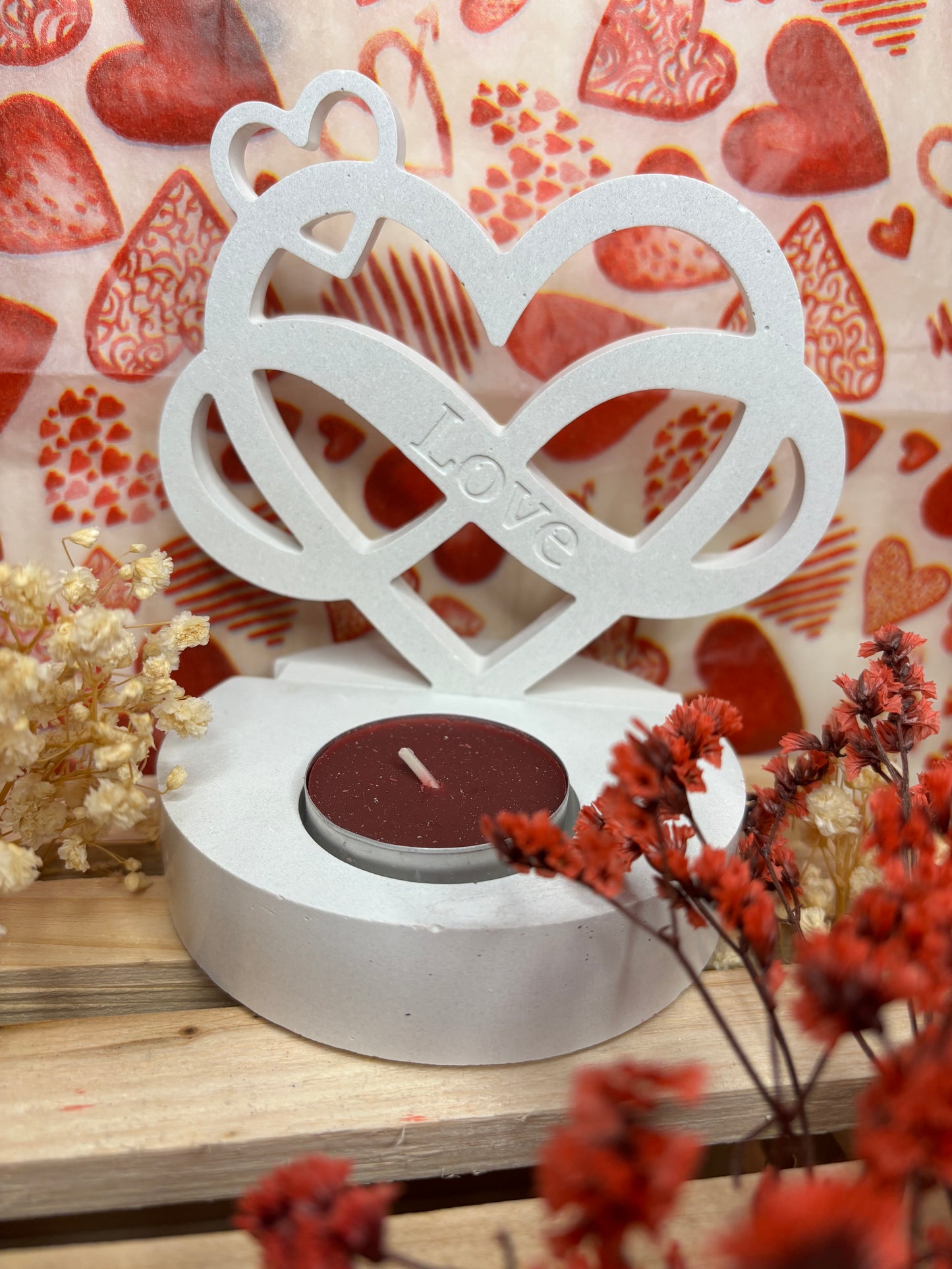 Porte bougie St Valentin