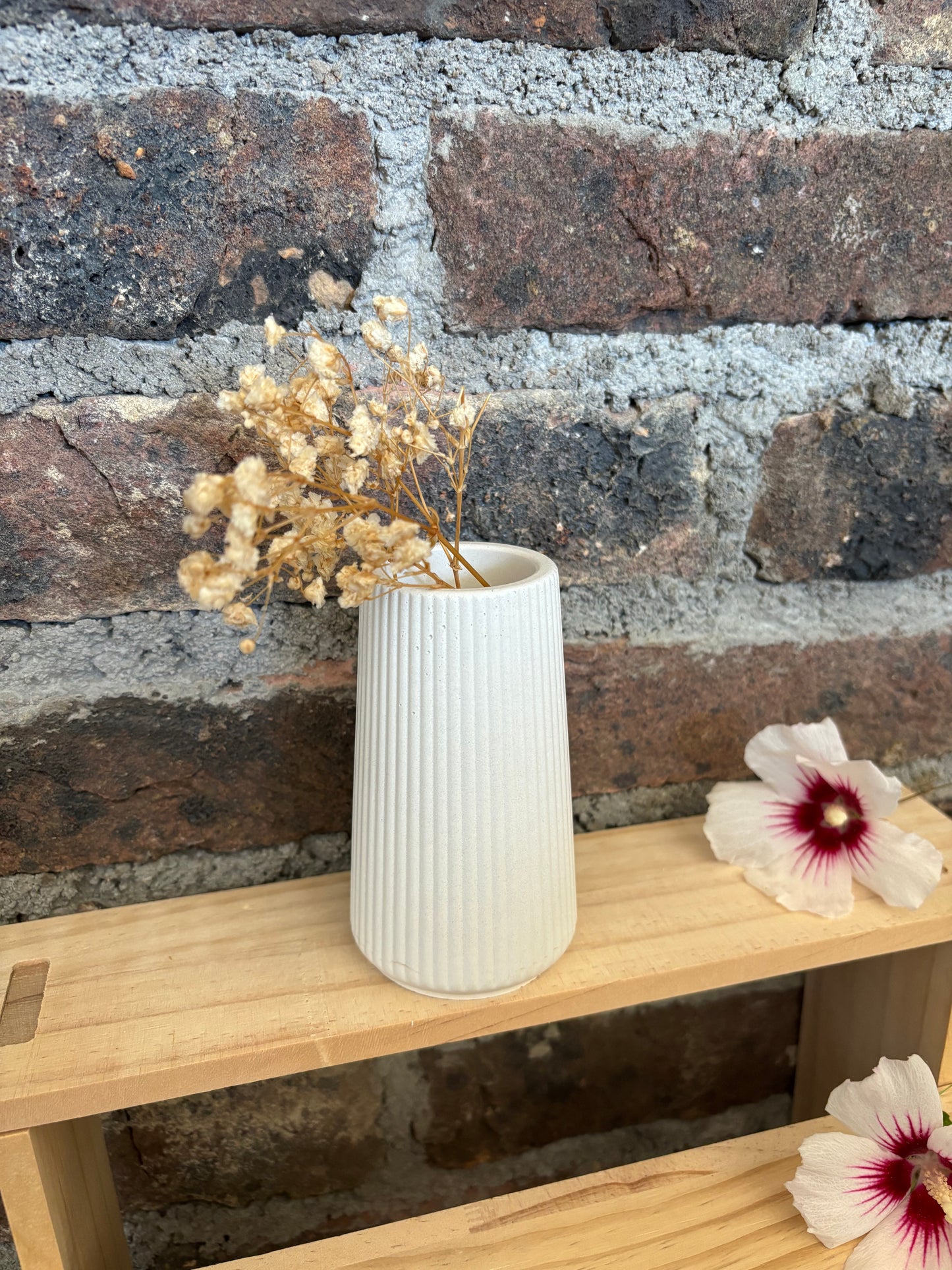 Vase long BLANC