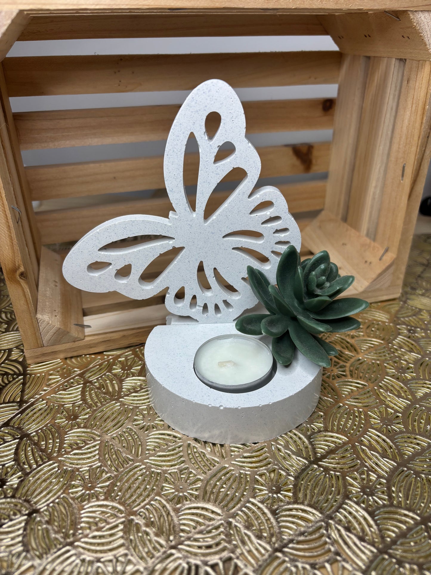 Porte bougie PAPILLON