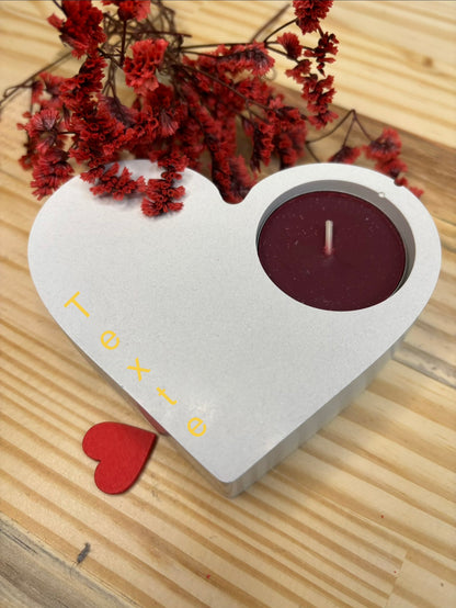 Porte bougie coeur