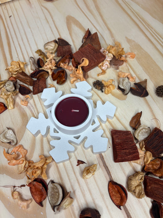 LOT 2 Flocons bougie