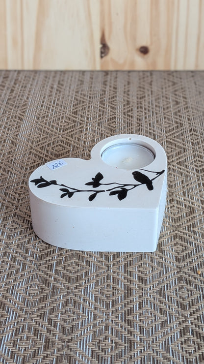 Porte bougie coeur